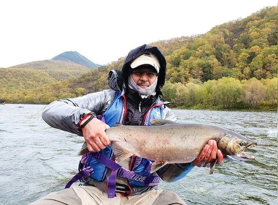 Nepalis go salmon fishing in Kamchatka