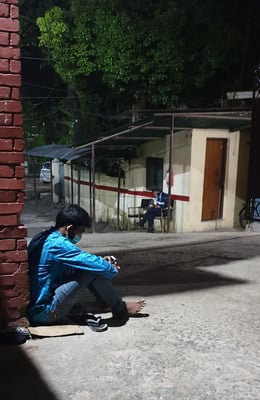 Nepalis queueing up all night for proof of jab