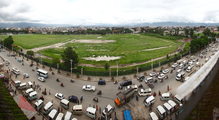 Cars vs people in Kathmandu