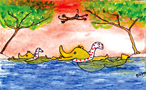 Big Ben - Issue #193: Thanks to the help of a generous donor, Chitwan rhinos learn to cope with the recurrent floods