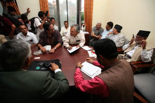 CENTRAL TALKS: Nepali Congress held its central working committee meeting at party headquarters in Sanepa on Wednesday.
