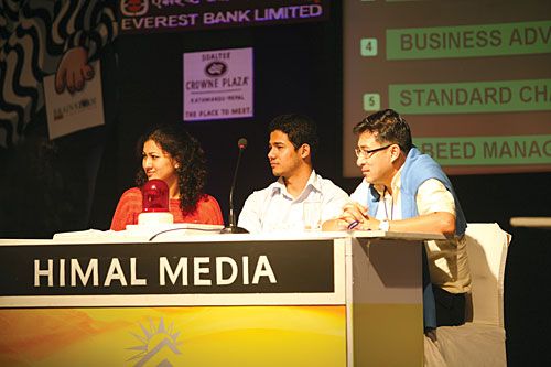 QUIZ TIME: The Himal Media Team was the first runner-up in Brainstorm-the boss Corporate Quiz organised on Friday at Soaltee Crowne Plaza.