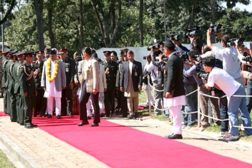 OFF TO CHINA: President Ram Baran Yadav left for a week-long visit to China on Tuesday. He is scheduled to take part on the concluding ceremony of Shanghai Expo 2010 and meet the Chinese Prime Minister Wen Jiabao on issues of mutual interest.