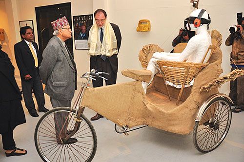 ART OF THE ORDINARY: French Ambassador Jean-Charles Demarquis opened the Planet Nepal Contemporary Art Exhibition at KCAC, Jhamsikhel on Tuesday. The artworks were showcased at the Planet Nepal festival.
