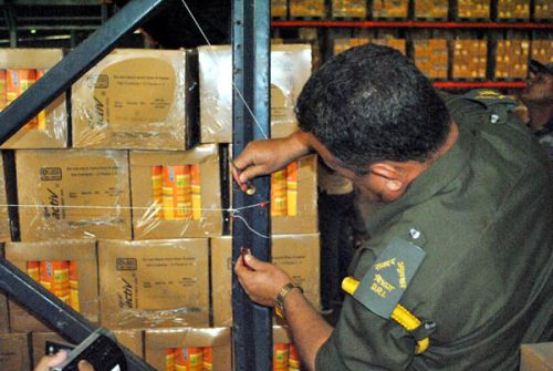 BUSINESS DOWN: The Commission for Investigation of Abuse of Authority raided the godown of Dabur Nepal in Bara on Monday, sealing it and forbidding further sale until the investigations were over