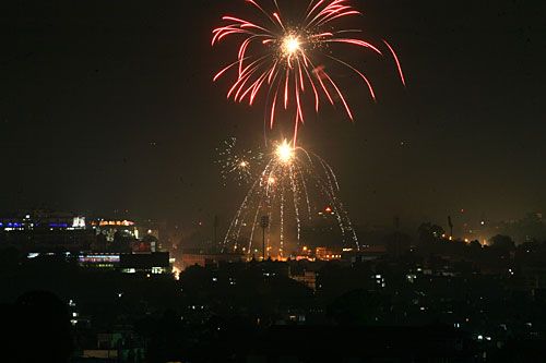 IT'S A PARTY: The official opening ceremony of Nepal Tourism Year 2011 on Friday at the Dasrath Stadium concluded with a fireworks show.