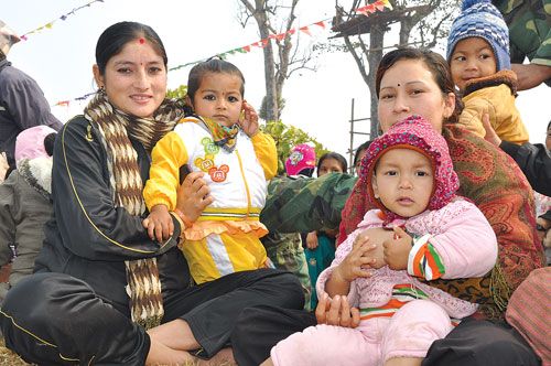 FUTURE FAMILY: These women ex-combatants appear to have fully made the transition from war to peace.