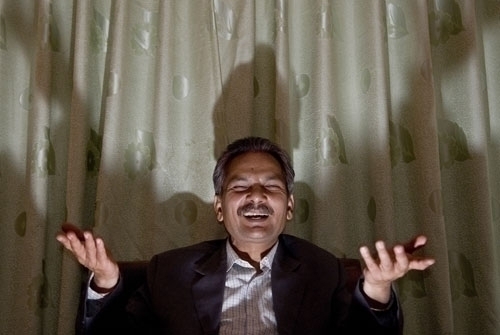 SHADOW PLAY: Senior Maoist leader Baburam Battarai talks about sleepless nights, his party's economic agenda and whether he'd been offered the prime ministership in his study at home in Ekantakuna.
