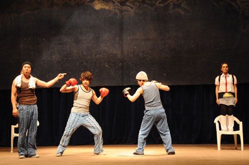PITTY PAT PUNCHES: A South Korean theatre group, Jeendong, performs Do it now! at Rastriya Nach Ghar on Wednesday. Directed by Park Jong Woo, the play was performed in Nepali.