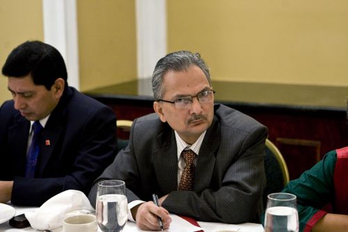 Prime Minister Baburam Bhattarai at an interaction program hosted by the Nepali community in New York, Tuesday.