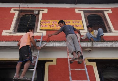 FOR HER: A shelter for female mourners, who perform the last rites, has been completed at Pashupati premises. A first of its kind, the building was constructed by Fulkumari Mahato Memorial Trust and inaugurated on Tuesday.