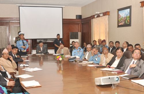 TRAFFIC TALK: The Valley Traffic Police held an interaction program with Prime Minister Baburam Bhattarai about the valley's traffic problems on Sunday.