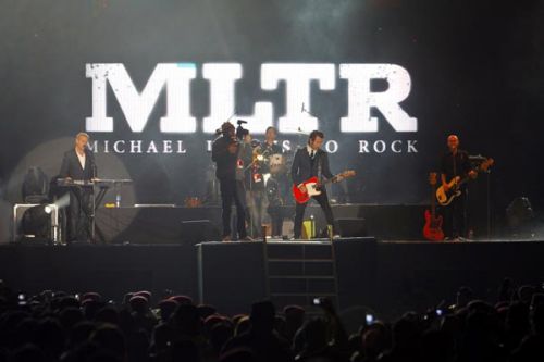 MICHEAL ROCKS KATHMANDU: Micheal Learns to Rock woes the audience as they perform in Tudikhel, Kathmandu, on Saturday evening. MLTR is the second international act after Bryan Adams to perform in Nepal.