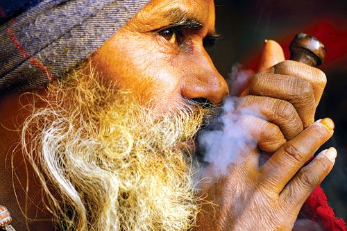 HOLY SMOKE: Sadhus and holy men have started arriving for the Shivaratri festival at Pashupati which falls on Monday, 20 February.