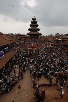 BAISAKH FEST: The eight days long Bisket Jatra begins in Bhaktapur on Monday. The Jatra ends on the first day of the Nepali new year.