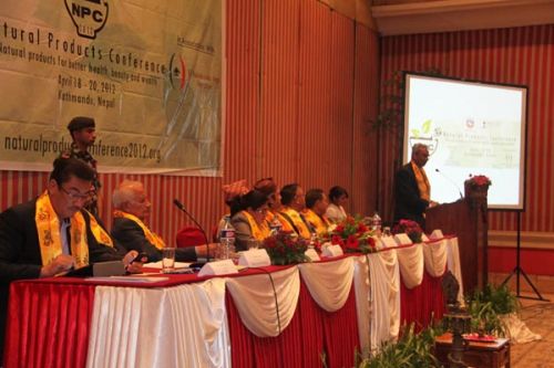 NATURAL IS BEST: Indian Ambassador Jayant Prasad addresses the opening of the India-Nepal Natural Products Conference on Wednesday in Kathmandu jointly organised by the BP Koirala Foundation, Dabur Nepal and the Center for Molecular Dynamics Nepal.