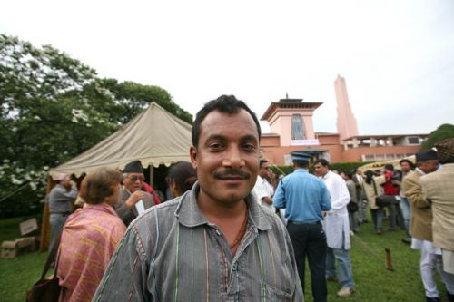 SUSPICIOUS SMILE: Newly elected assembly member Bhaban Singh who is also the alleged mastermind of the terrorist bombs in Kathmandu in December in which three students were killed.