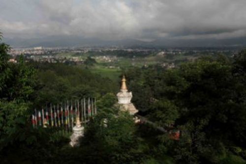GREEN CITY: A view of Kathmandu Valley from Kapan monastery on Sunday morning PIC