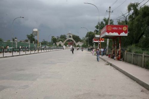 GHOST TOWN: The usually bustling bus stands at Shahid Gate is completely deserted on Sunday as multiple protests brought Kathmandu to a standstill for the fourth consecutive day. The strikes show no sign of resolution.