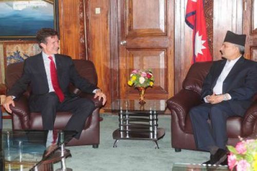 BILATERAL TALKS: PM Bhattarai and Robert O. Blake, US Assistant Secretary of State for South and Central Asia, held a meeting on Tuesday to discuss bilateral and regional issues.PIC