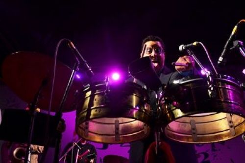 LATINO BEAT: Musician Tito Puente Jr from the US performs at the Jazzmandu concert in Gokarna on Saturday.