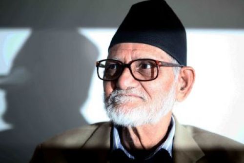 HOT SEAT: NC President Sushil Koirala at the party's Central Working Committee meeting in Sanepa on Wednesday afternoon. The party unanimously named Koirala as its candidate for prime minister earlier in the day.