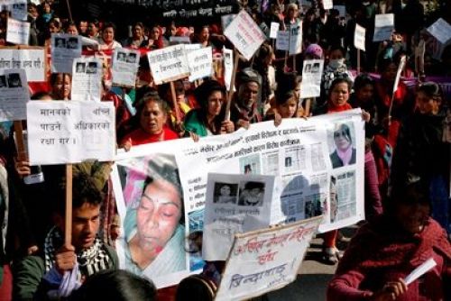 STOP ABUSE: Activists from different parties and victim's families got together on a rally to protest against women violence in Ratna Park.