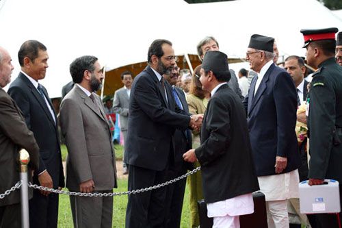 BYE: Prime Minister Girija Koirala leaves for the SAARC Summit in Colombo on a commercial flight on Thursday evening.