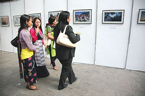 SOLIDARITY TREK: A photo exhibition?of pictures from the Women's Trek for Peace and Development, in which Nepali and Canadian women took part, opened on Wednesday at the Nepal Tourism Board.