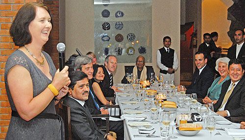 SAYING GRACE: Australian Ambassador Susan Grace inaugurates the Australian Food Promotion at the Hyatt Regency on 3 April. The festival will go on till 12 April.