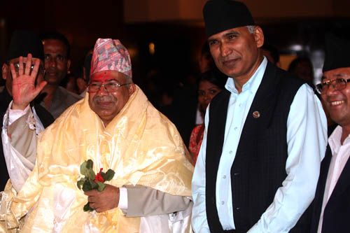 PM NEPAL: UML leader Madhav Kumar Nepal was elected the prime minister of Nepal by the parliament on Saturday. Twenty-two of the 24 parties in the parliament supported Nepal's candidancy.
