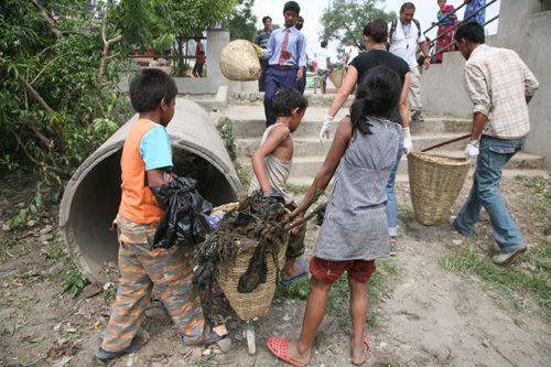 CLEAN UP: Nepal River Conservation Trust organised a cleaning program on the banks of Bishnumati river to mark the World Environment Day on Friday.