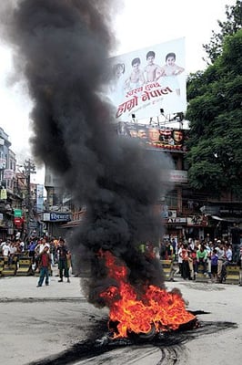 The Maoists are bent on making things more and more difficult for the UML-led coalition unless they are allowed back into government. All last week, they played the ultra-nationalist card by beating up Indian priests at Pashupati and bringing the capital to a halt . But the leaders of the NC and the UML need to accept that there is no place for their old antagonism in the present scheme of things. Girija Prasad Koirala and Madhav Kumar Nepal may have been movers and shakers once, but the main players in the political arena now are the Maoists and the Madhesis. Koirala and Nepal need to make peace with Pushpa Kamal Dahal for their own good and for the future of peace and democracy in the country.
