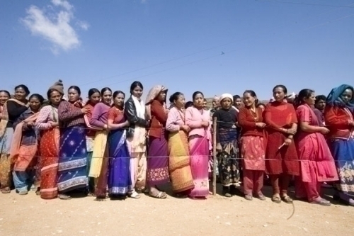 Dolakha sees an overwhelming amount of women voters.