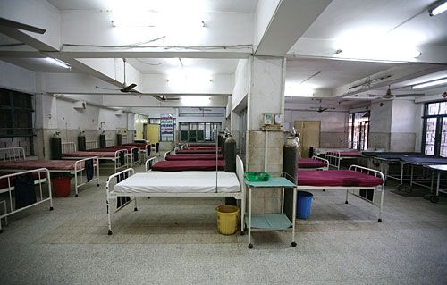 DESERTED: The Emergency Room at Bir Hospital is empty on Wednesday following agitations by the Resident Association of the National Academy of Medical Science.