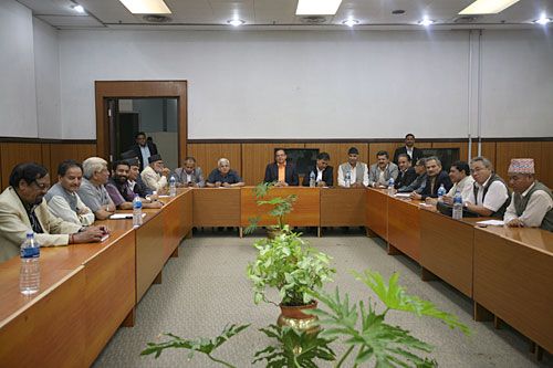 TICK TOCK: Leaders of the Big Three hold talks on ending the current political deadlock and extending the CA tenure on Wednesday.