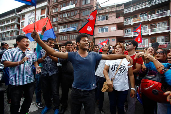Celebrating the new constitution