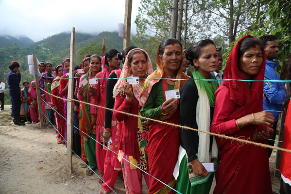 Polling in the rain