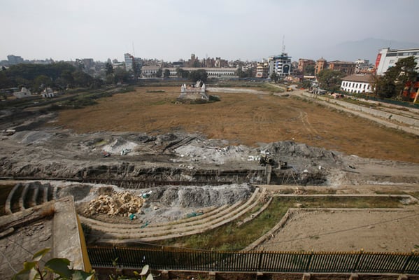 Reconstruction of Rani Pokhari halted