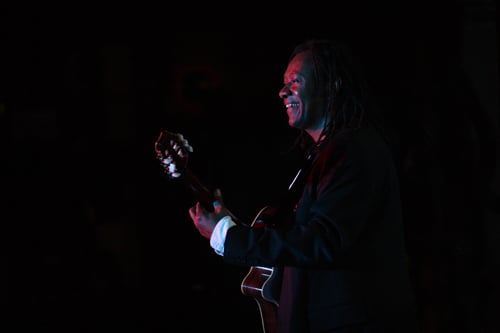 Brazilian musician Eduardo Mendonça performs at the 12th edition of Jazzmandu at Summit Hotel on Sunday.