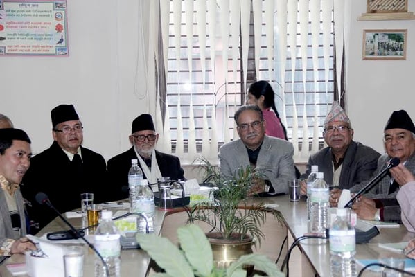 POLITICAL AGREEMENT: The political parties agreed to give continuity to the high level political mechanism as part of the 4-point agreement at Babarmahal on Tuesday.