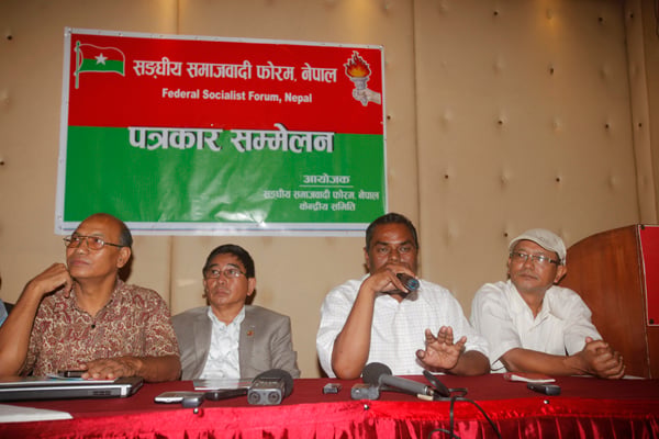 At a press meet held in Kathmandu on Wednesday, Federal Socialist Forum Nepal (FSPN) Chair Upendra Yadav accused the government of diminishing prospect of talks by suppressing protests in Birganj.