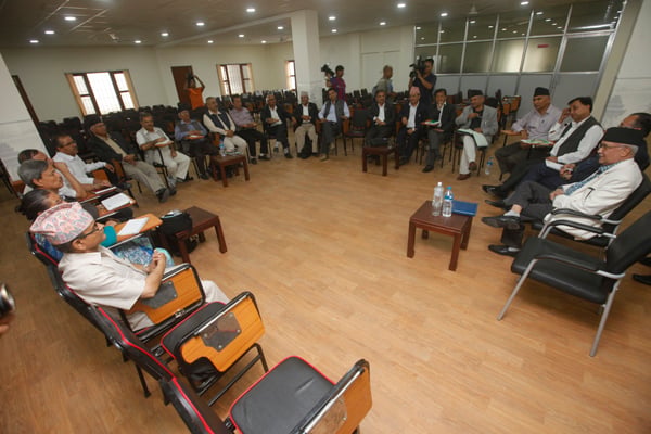 A standing committee meeting of CPN (UML) held in Dhumbarahi, Kathmandu on Thursday decided to undertake diplomatic efforts to secure international community's support on Nepal's new constitution.