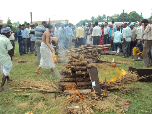 The last rites of the five men disappeared and killed by the state in 2003 was performed today in Janakpur.