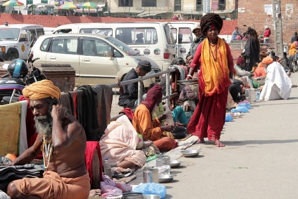 SADHU CIRCUS: Sadhus have started pouring into the Pashupatinath area for Maha Shivaratri celebrations on Thursday.