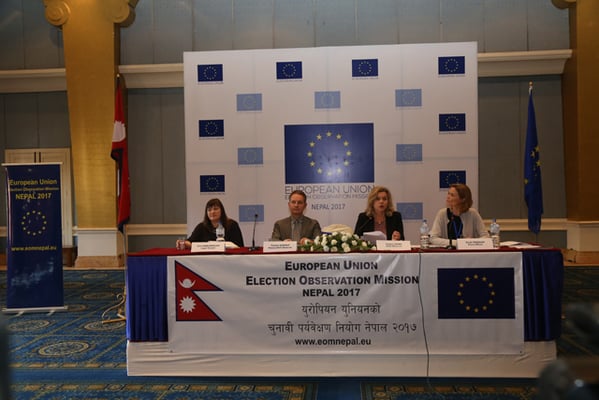 The European Union deploys an election observation mission to Nepal to observe the parliamentary and provincial elections scheduled for 26 November and 7 December 2017 on Tuesday.