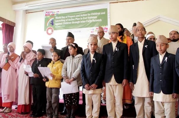 HOPE SOARS: Participants during an event organzied by UNICEF on the occasion of World Day of Prayers and Action for Children and Launching of Action Plan to End Violence Against Children through Inter-Faith Network on Friday.