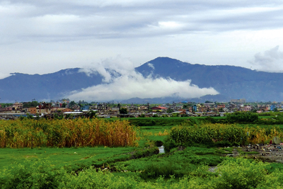 LOOKING FRESH: The skies of Kathmandu have finally cleared up after days of heavy rainfall.