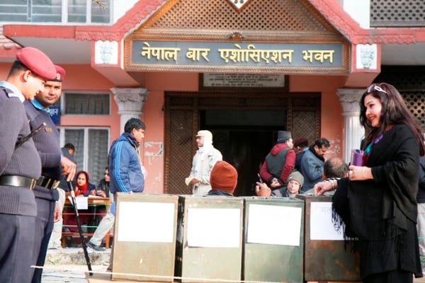 RIGHT VOTE: Lawyers across the country cast their votes for the new leadership of Nepal Bar Association (NBA), in Kathmandu on Saturday.