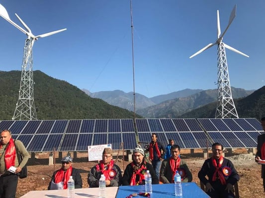 Nepal’s largest wind-solar hybrid power system was inaugurated on Tuesday in Hariharpurgadi village, Sindhuli. It is financed by a project supported by the Asian Development Bank (ADB).